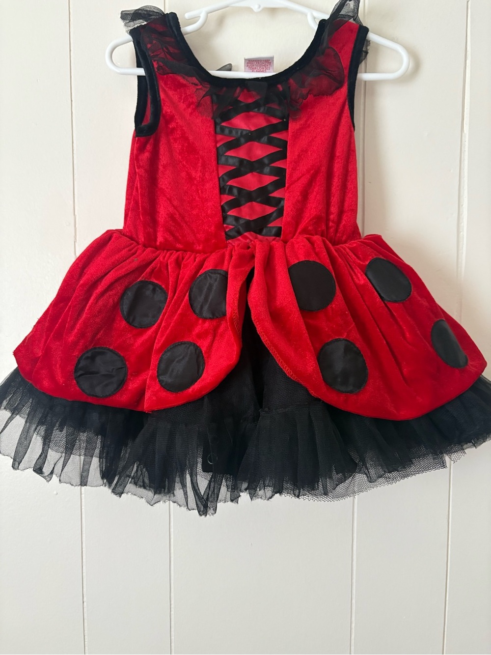 Red and Black Ladybug One-Piece Bodysuit for Kids